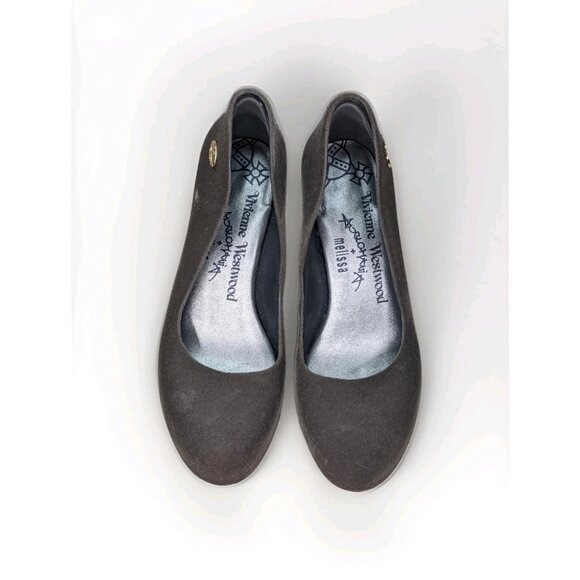 Vivienne Westwood x Melissa Anglomania Black Velvet Pumps Women's Size US 8 - Picture 7 of 8